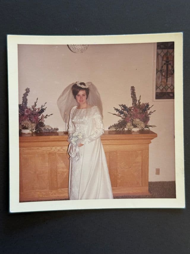 Hazel on her wedding day, 1967